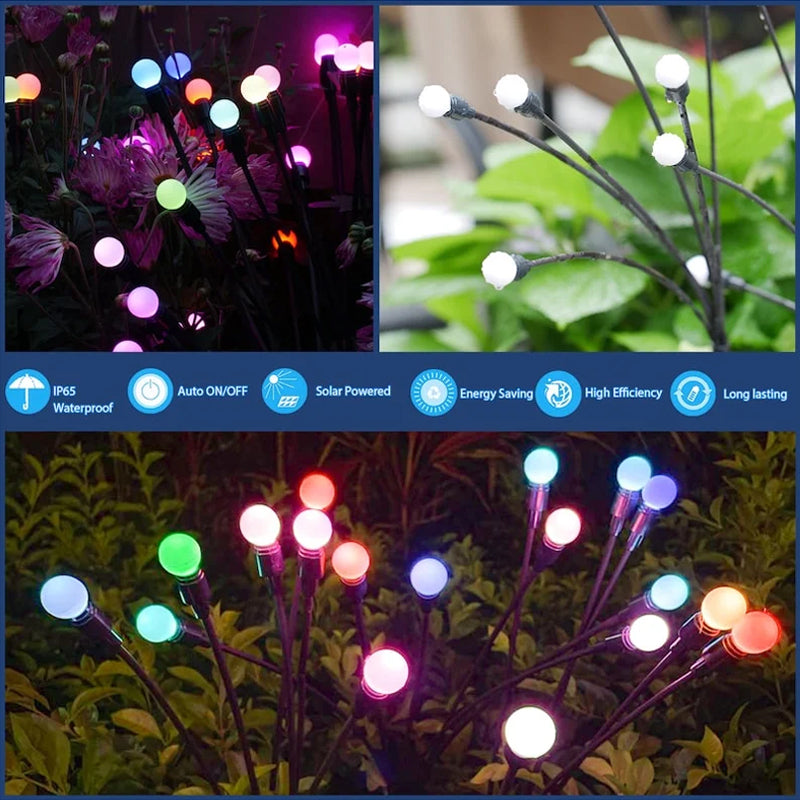 复制Solar Garden LED Firefly Plug-in Light
