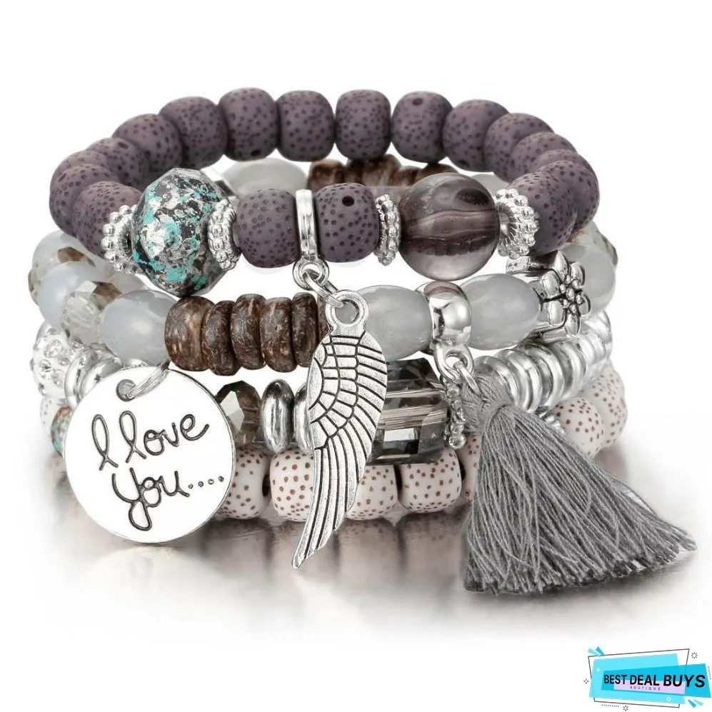 Bead Bangles Set