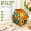 DIY Wooden House Diamond Art Painting Kit for Adults Home (Tropical cactus)