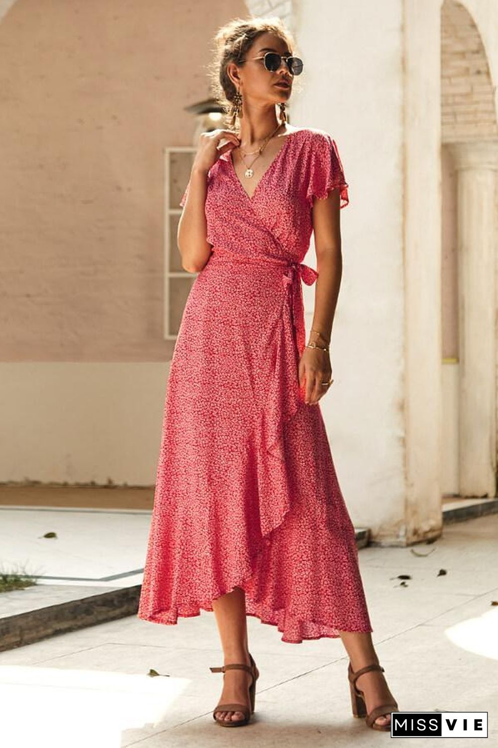 Sexy Tight Ruffled Dress