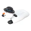 PVC Thickened Ski Ring with Handles Inflatable Ski Board Kids Snow Sledding Tool