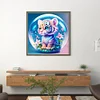 Crystal Ball Zodiac-Tiger-11CT Stamped Cross Stitch 40*40cm/15.75*15.75in