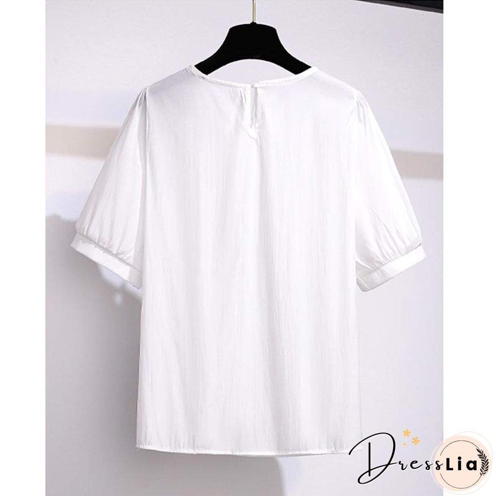 Round Collar Tee+Cami Dress P14411