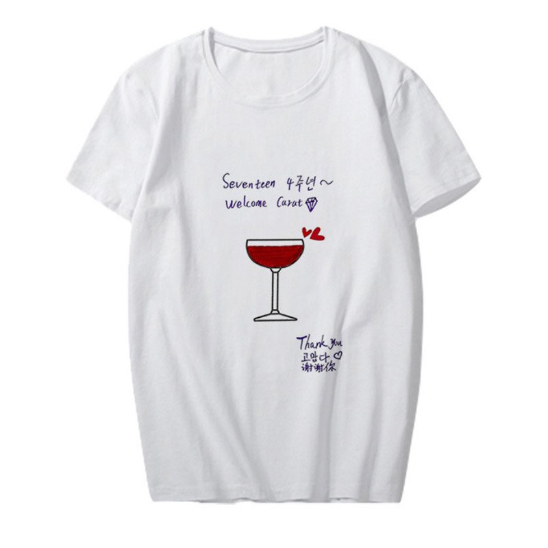 SEVENTEEN 4th Anniversary Member Doodle T-shirt officialsvtshop