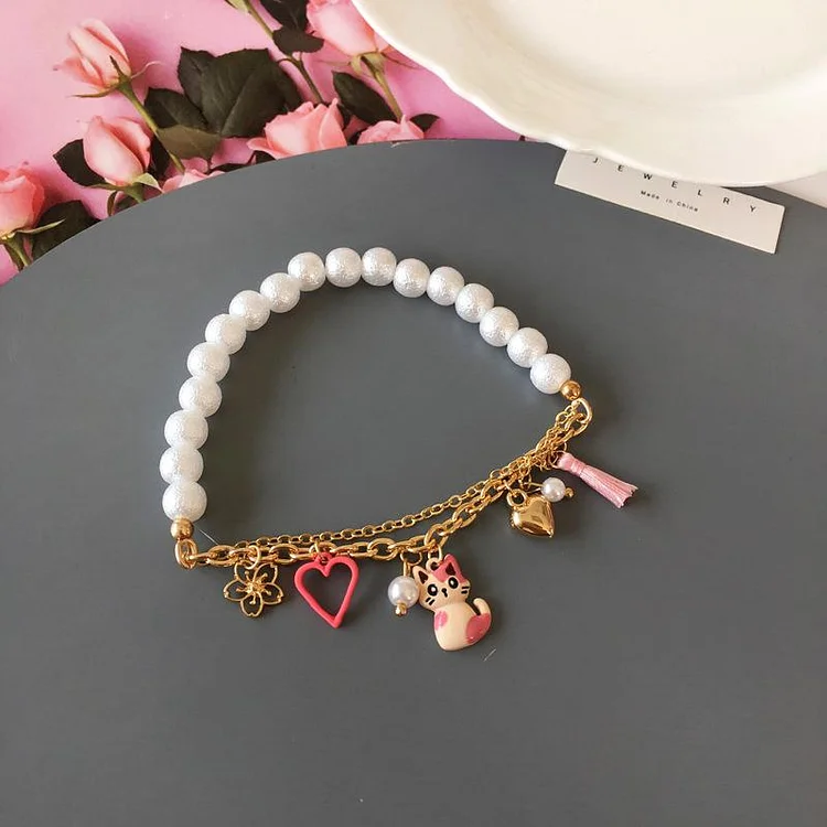 Kawaii Animal Heart Bracelet