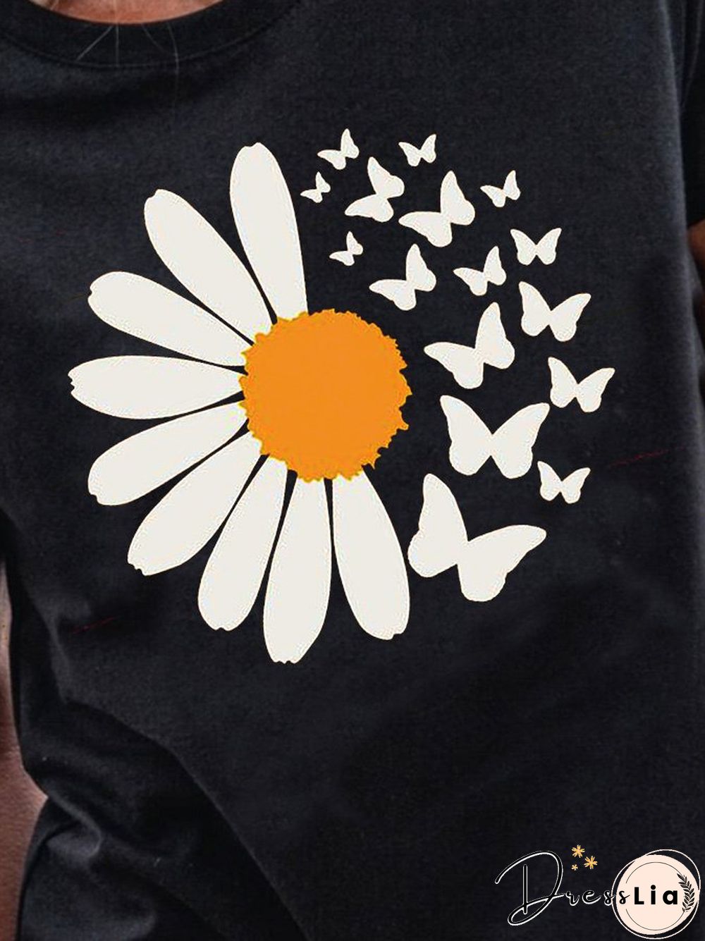 Casual Floral Short Sleeve T-shirt