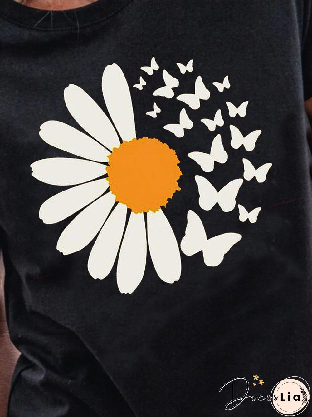 Casual Floral Short Sleeve T-shirt