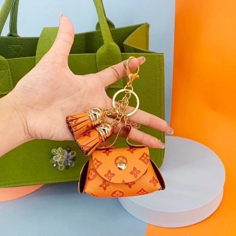 Pu Leather Solid Color Bag Charms