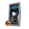5D DIY Full Round Drill Diamond Painting Carolina Panthers Home Decor (sz3527)
