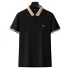 Embroidered Breathable Business Casual Solid Color Polo Shirt