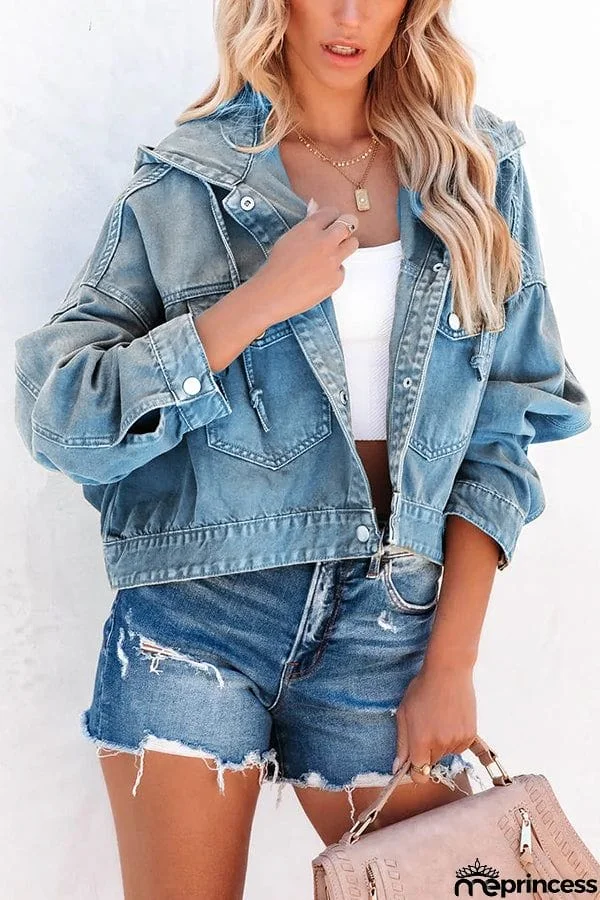 Short But Sweet Crop Hooded Jacket