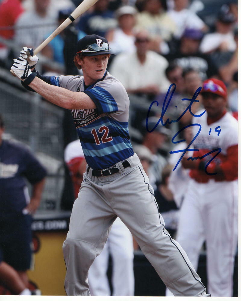 CLINT FRAZIER SIGNED AUTOGRAPH 8X10 Photo Poster painting - FULL ROOKIE SIGNATURE, NY YANKEES B