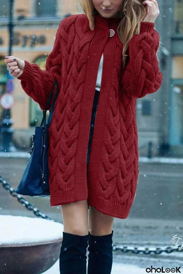 RETRO TWIST SWEATER CARDIGAN JACKET