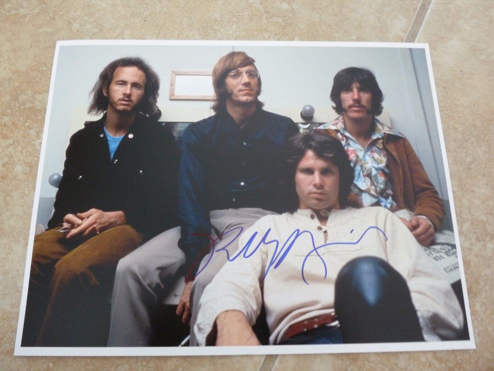 Robby Krieger The Doors Signed Autographed 8.5x11 Photo Poster painting Beckett Certified #3 F3