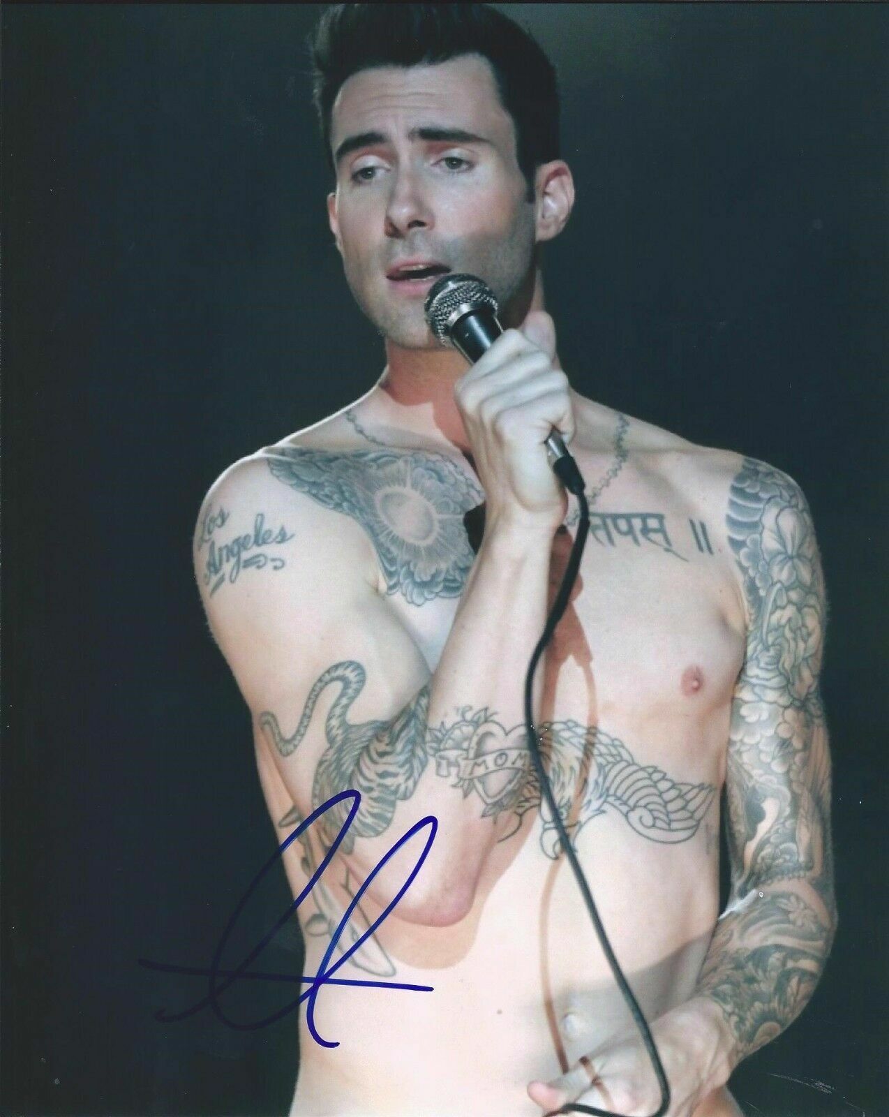 Adam Levine Autographed Signed 8x10 Photo Poster painting ( Maroon 5 ) REPRINT