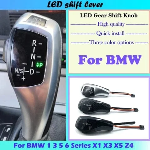 pornhint Pornhint LED Gear Shift Knob Shifter Lever For BMW 1 3 5 6 Series E38 E39 E46 E60 E61 E63 E64 E81 E82 E83 E84 E85~E89 E90 E91 E92 E94