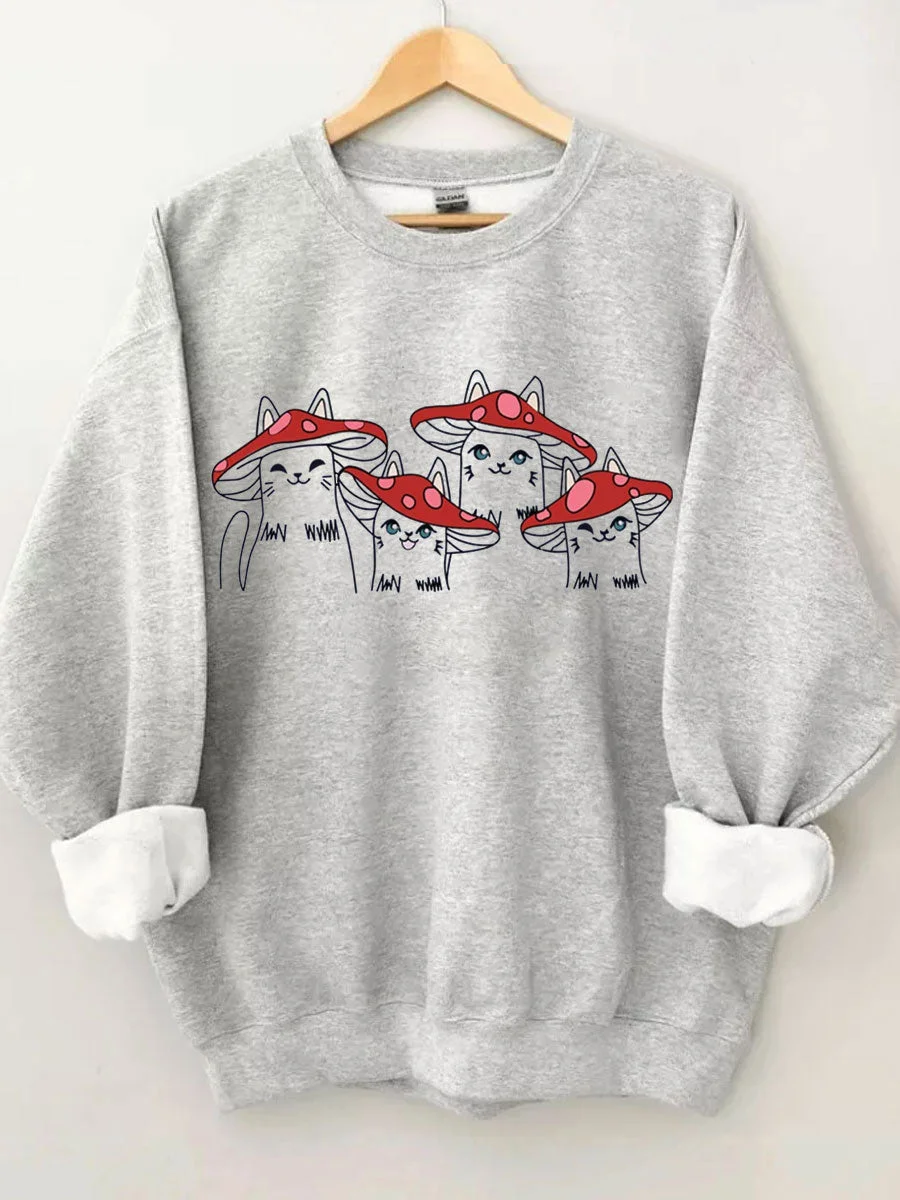 Mushroom Cats Sweatshirt