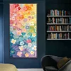 Bunte Blumen - runder Bohrer Diamantmalerei - 45*85cm (gro&szlig;e Gr&ouml;&szlig;e partieller Bauchbohrer)