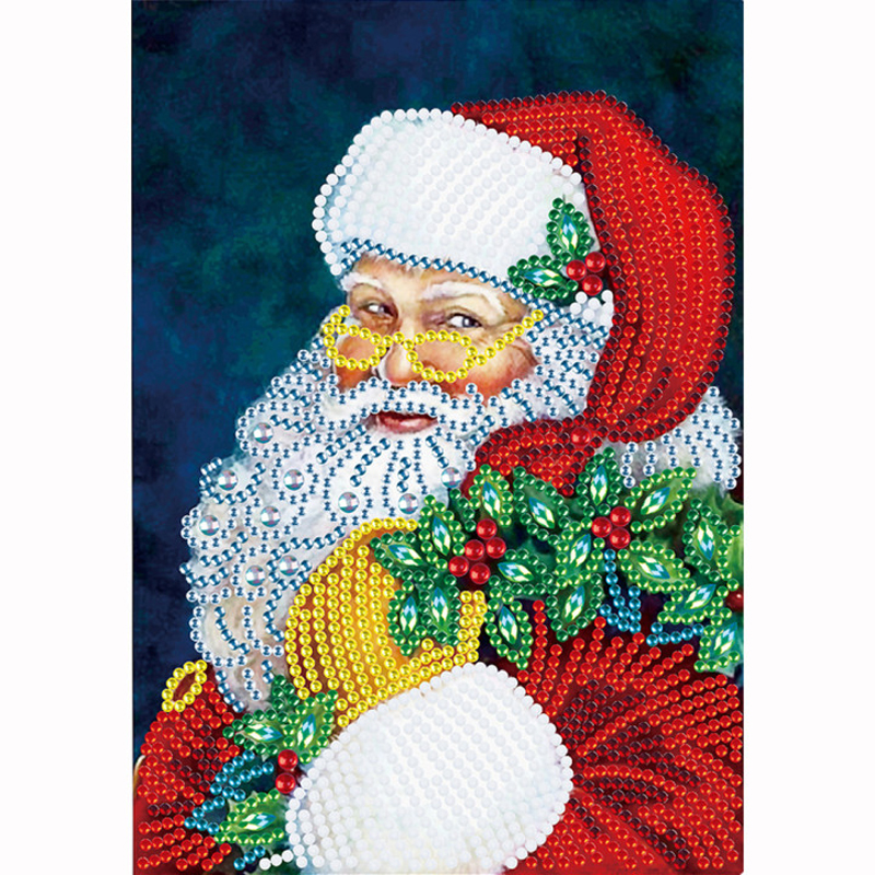 Santa Claus 30*40CM(Canvas) Special Shaped Drill Diamond Painting gbfke