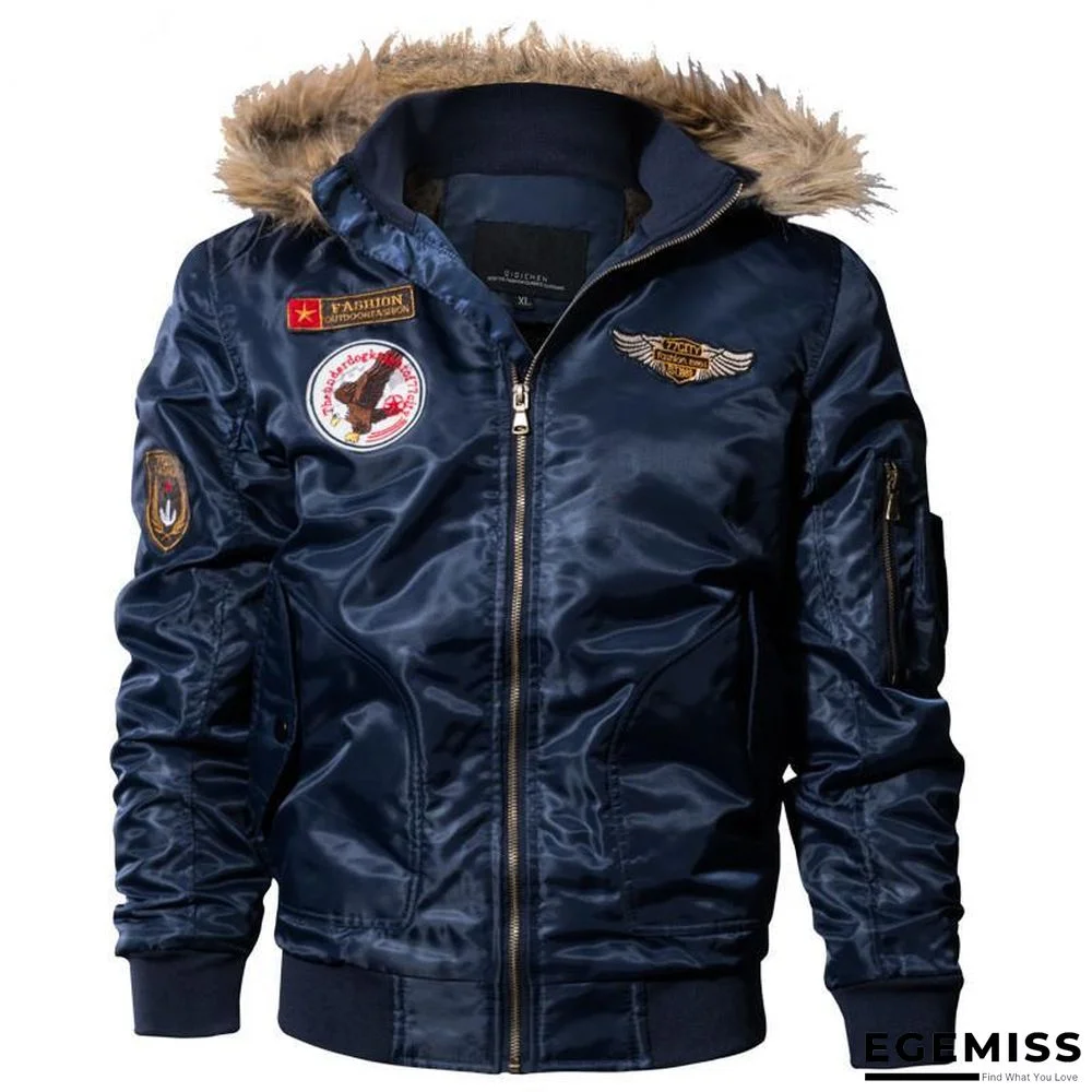 Men's Bomber Pilot Jacket Winter Parkas Army Military Motorcycle Jacket Cargo Outerwear Air Force Army Tactical Coats | EGEMISS