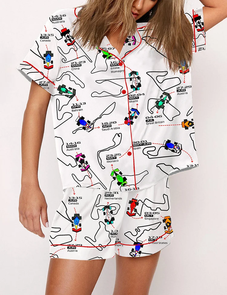 Women's Formula One Racing F1 Pajama Set