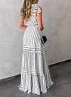 Striped Dress New Bohemian Suspender Dress