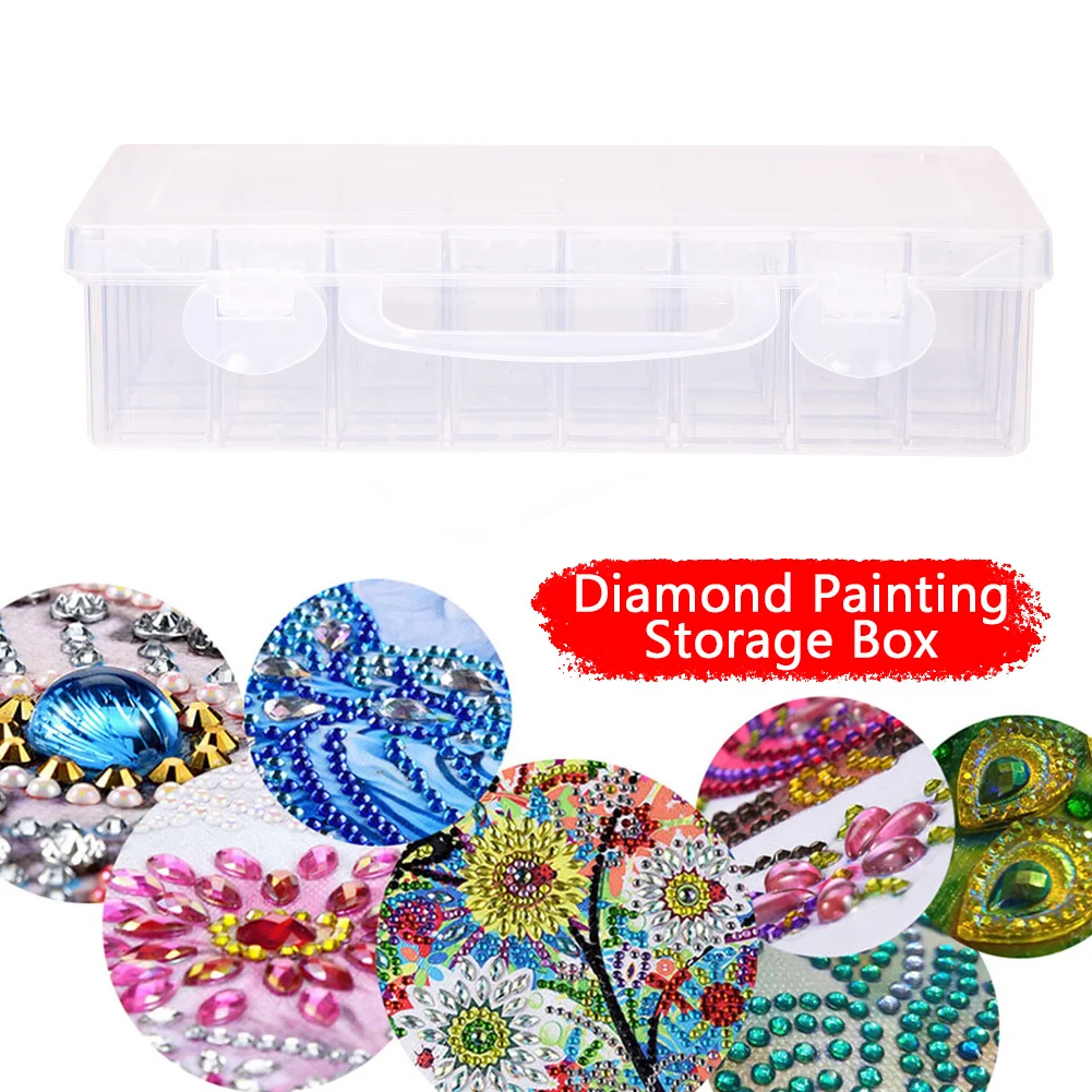 32 Grids 5D DIY Diamond Painting Tools Storage Box Embroidery Beads Case