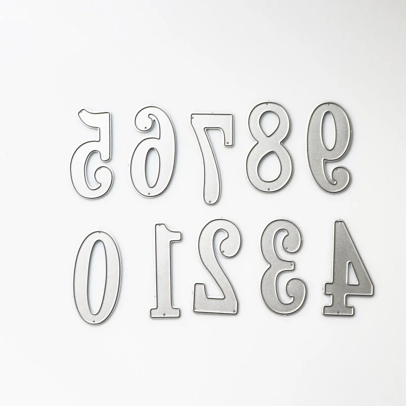 Big Digital Set Die Cut Numeral Metal Cutting Dies Stencil Scrapbooking Embossing 2019 New Christmas Craft Stamps And Dies
