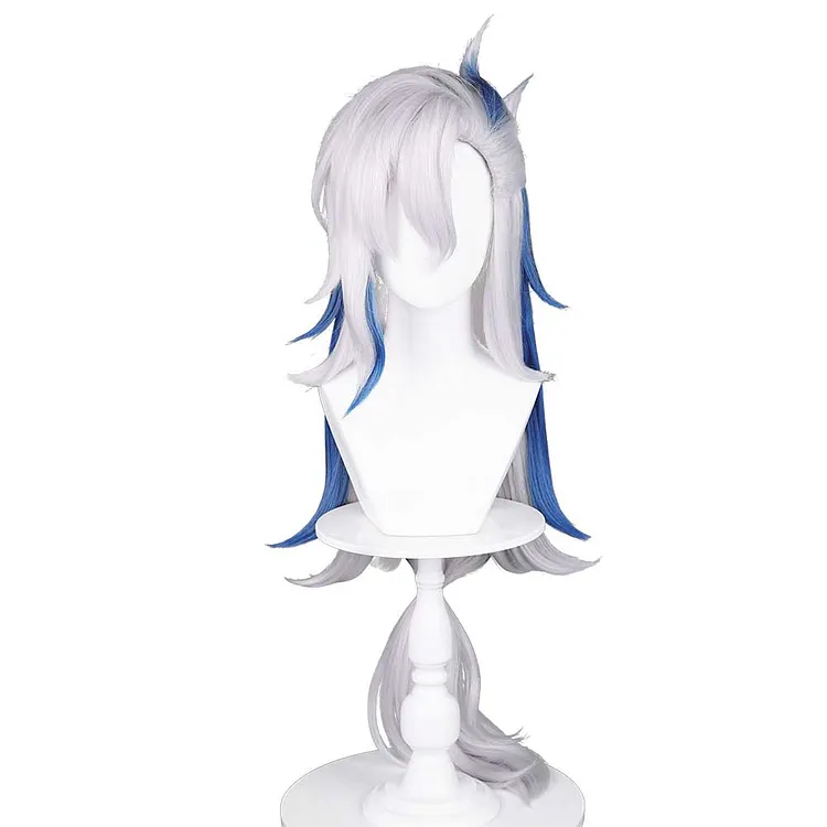 Genshin Impact Neuvillette White Wigs Cosplay Accessories Halloween Carnival Props