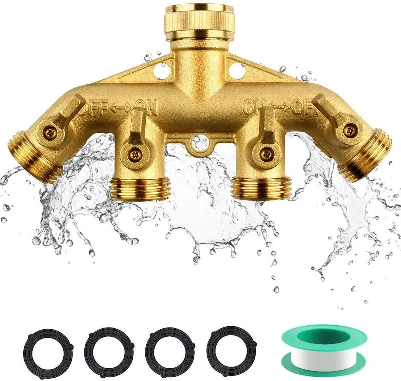 Brass Garden Hose Splitter