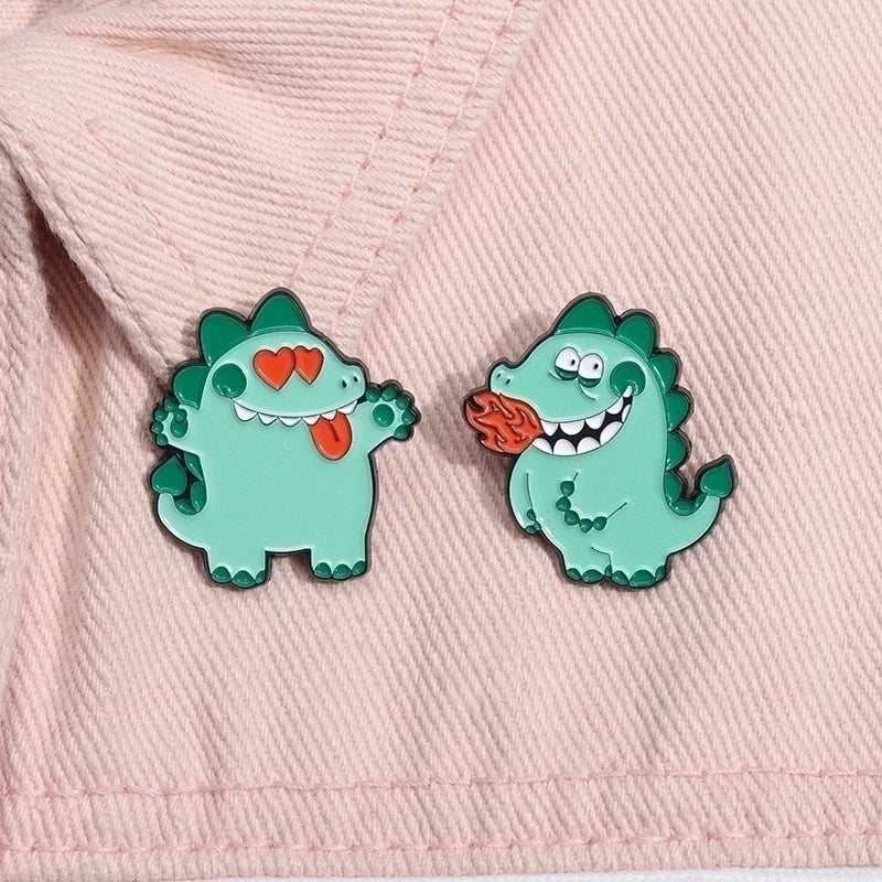 Cartoon Style Snake Shark Alloy Stoving Varnish Plating Unisex Brooches