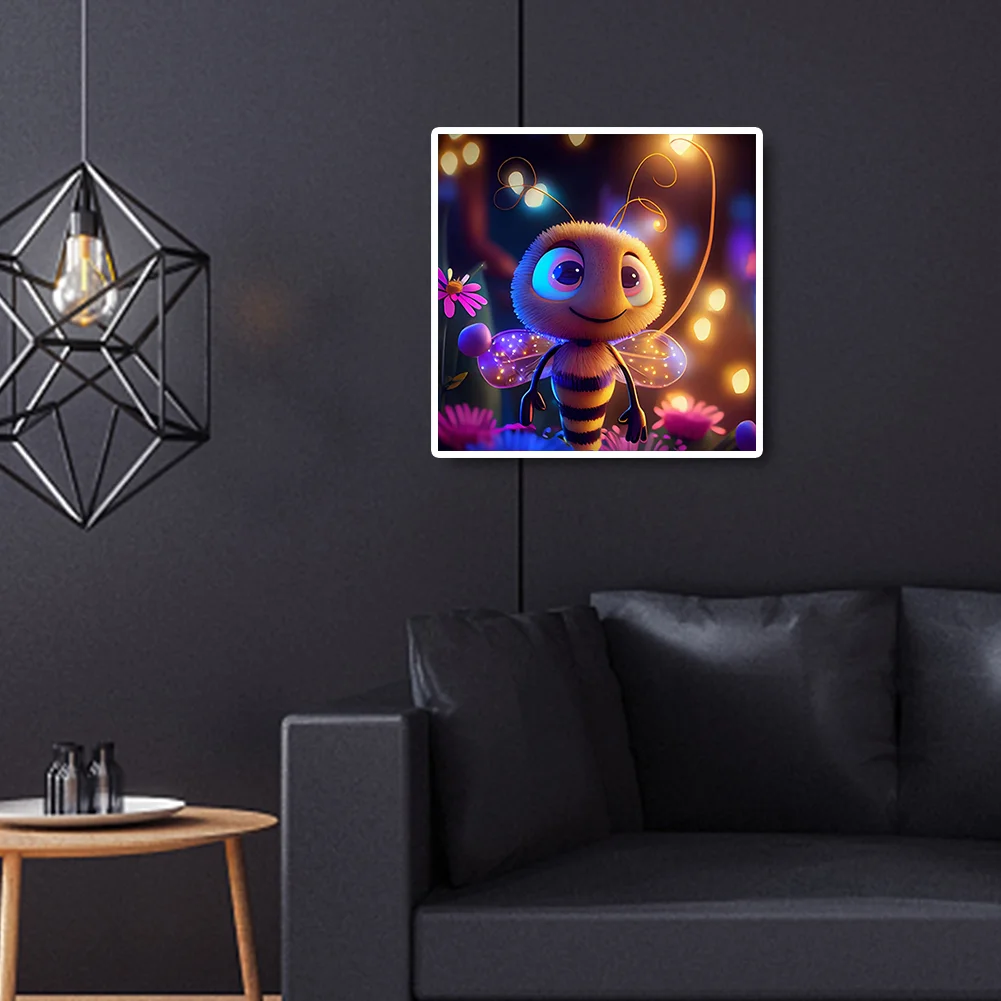 Diamond Painting - Full Round Drill - Bee(Canvas|30*30cm)