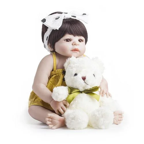 22" Cute Kayla Full Silicone Reborn Baby Doll Girl | Reborn Shoppe - Reborn Shoppe