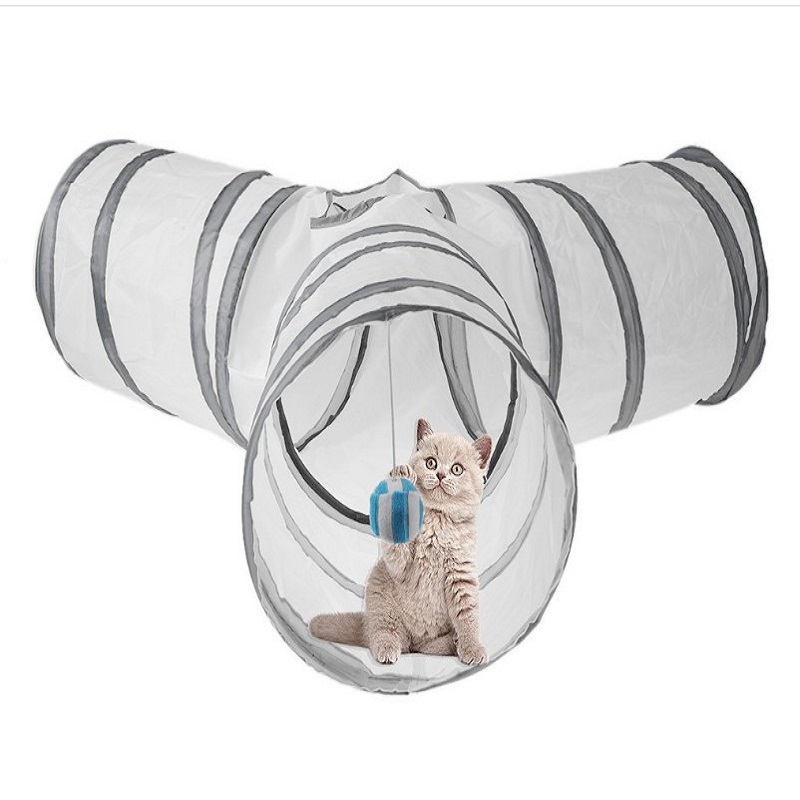 

Foldable Polyester Fabric Cat Tunnel Cat Tent Pet Supplies, 501 Original