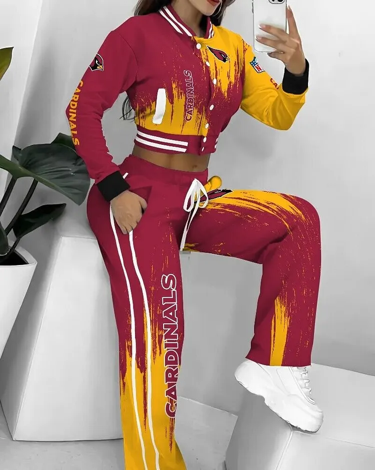 Arizona Cardinals  3D Printed Varsity Jacket Set