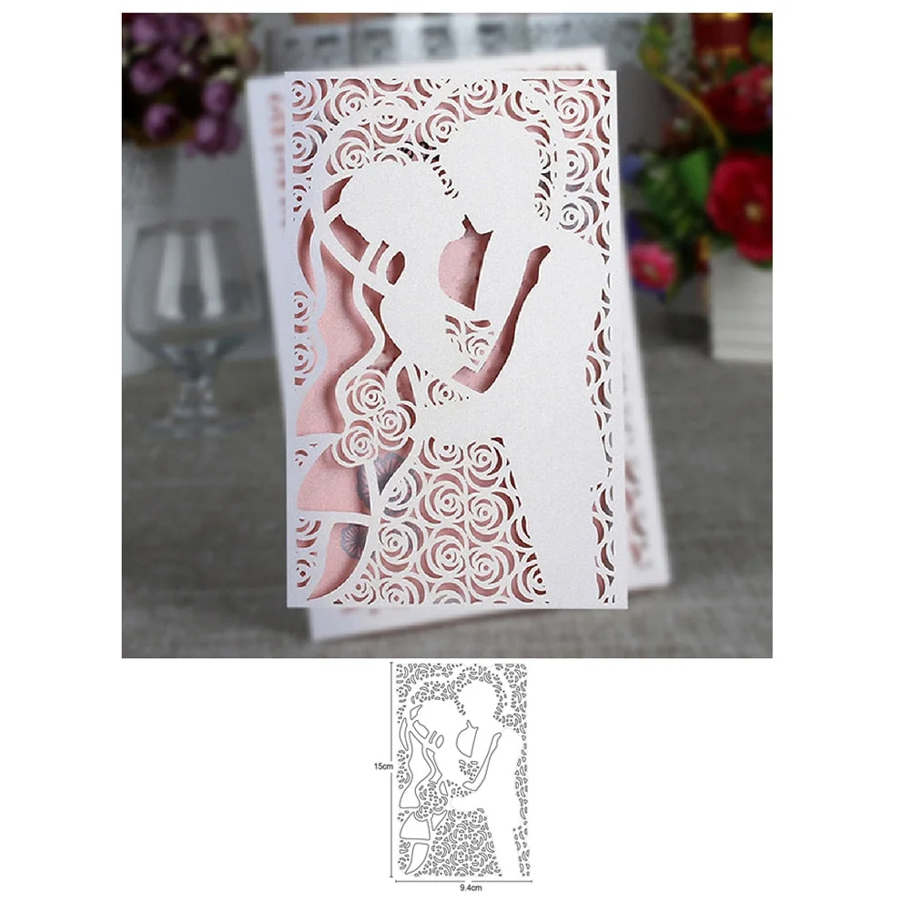 Metal Cutting Dies For Scrapbooking Embossing Die Hollow Oval Frame Cut Dies DIY Paper Cards Craft Stencils