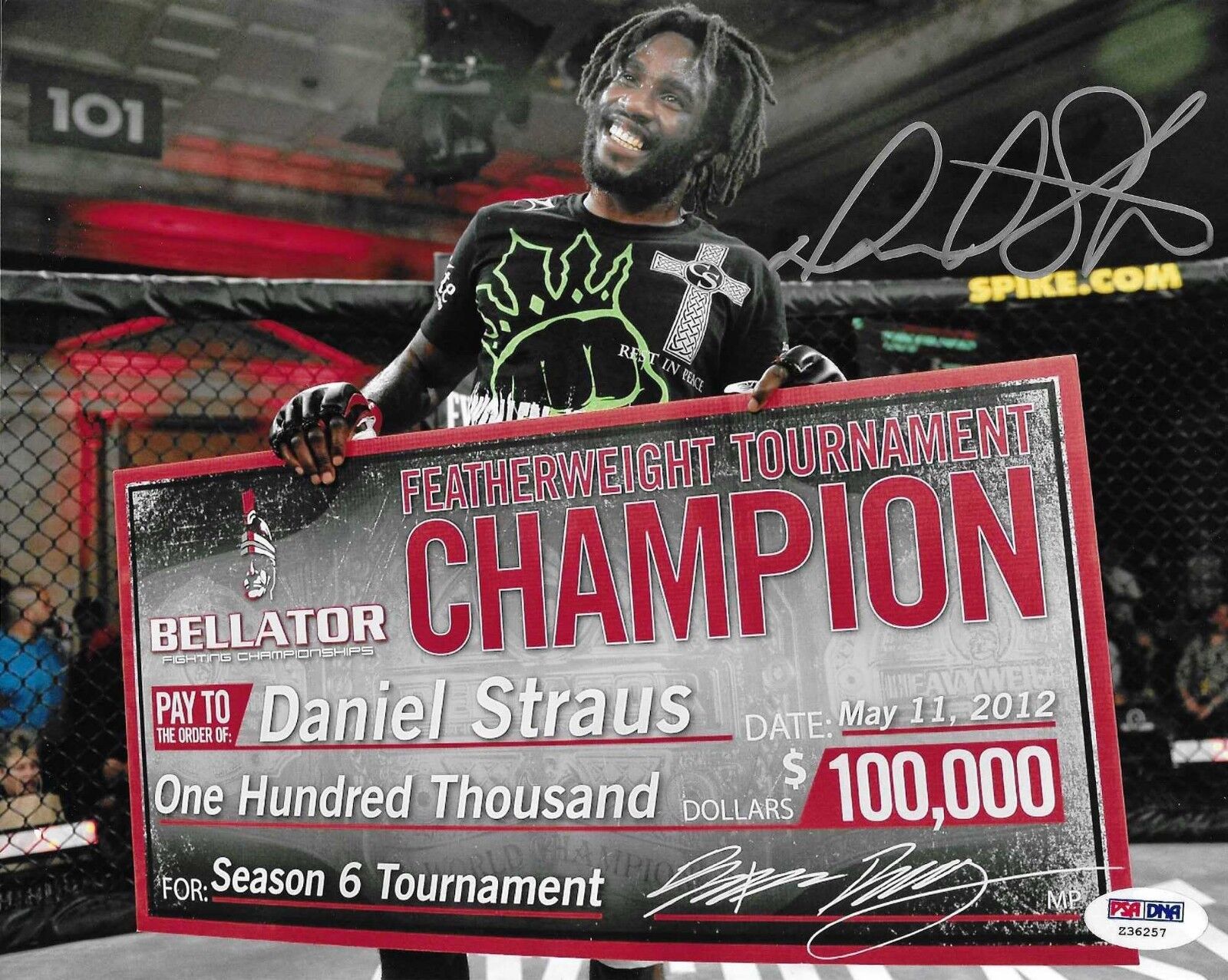 Daniel Straus Signed Bellator MMA 8x10 Photo Poster painting PSA/DNA COA UFC Picture Autograph 4