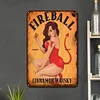 Fireball Cinnamon Whisky - Panneaux en &eacute;tain m&eacute;tallique(20*30cm/30*40cm)