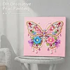 Flower Butterfly Art Diamond Painting Kit for Adults Home Decor 25x25cm With Frame