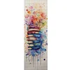 (Big Size) Stack Of Books With Flowers - 11CT Stamped Cross Stitch 30*80cm/11.81*31.5in