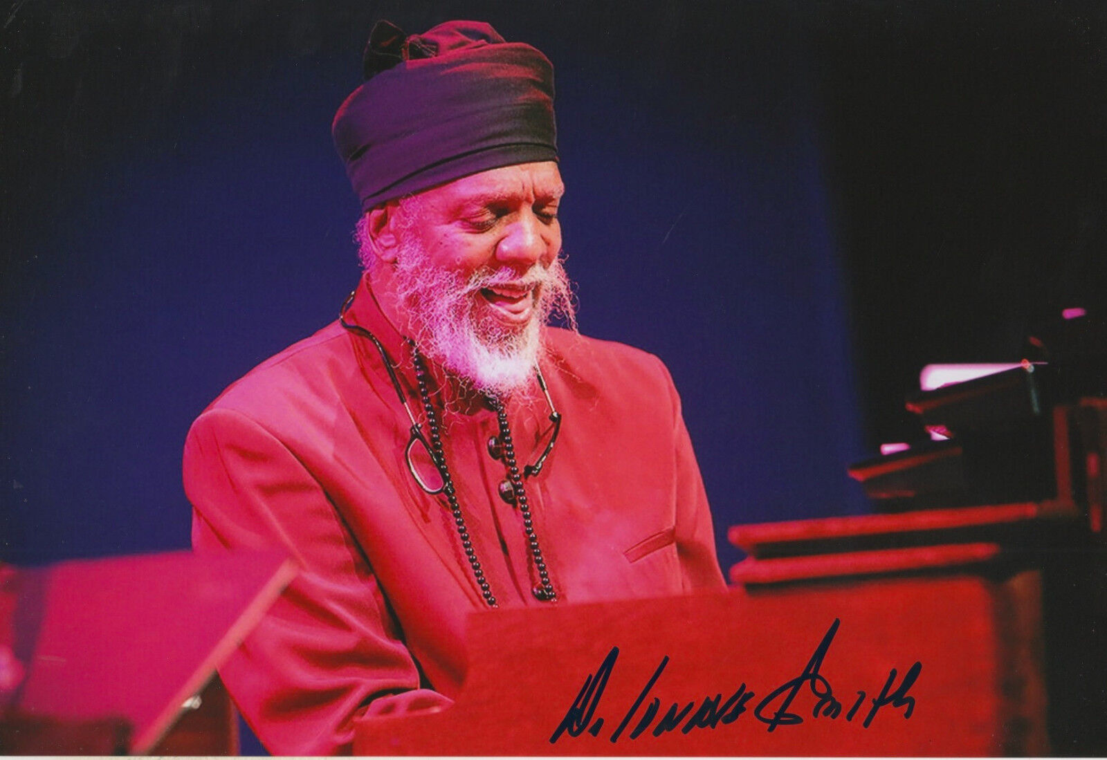 Dr. Lonnie Smith signed 8x12 inch Photo Poster painting autograph