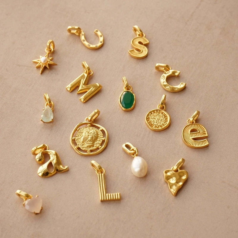 1 Piece 201 Stainless Steel 304 Stainless Steel 18K Gold Plated Pearl Coin Multi Charms Necklace