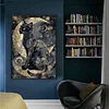Black Cat Moon-11CT Counted Cross Stitch Kit(40x60cm)