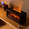 Fireplace Air Humidifier Waterless Auto-Off Aroma Diffuser for Home Decor Gift
