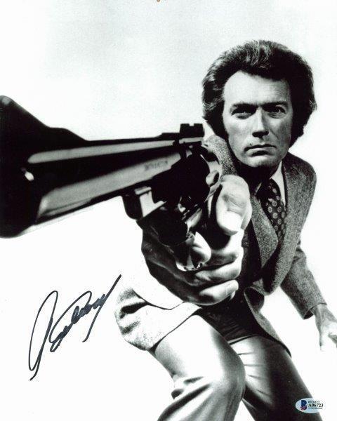 REPRINT - CLINT EASTWOOD DIRTY HARRY Signed 8 x 10 Photo Poster painting Poster