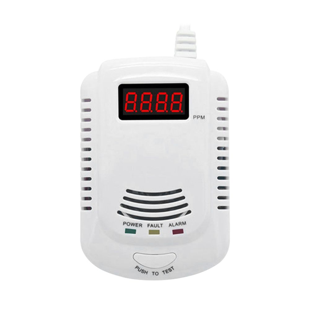 

Gas Detector Voice Warning Kitchen Alarm LCD Display Gas Leak Sensor Alarm, Us, 501 Original