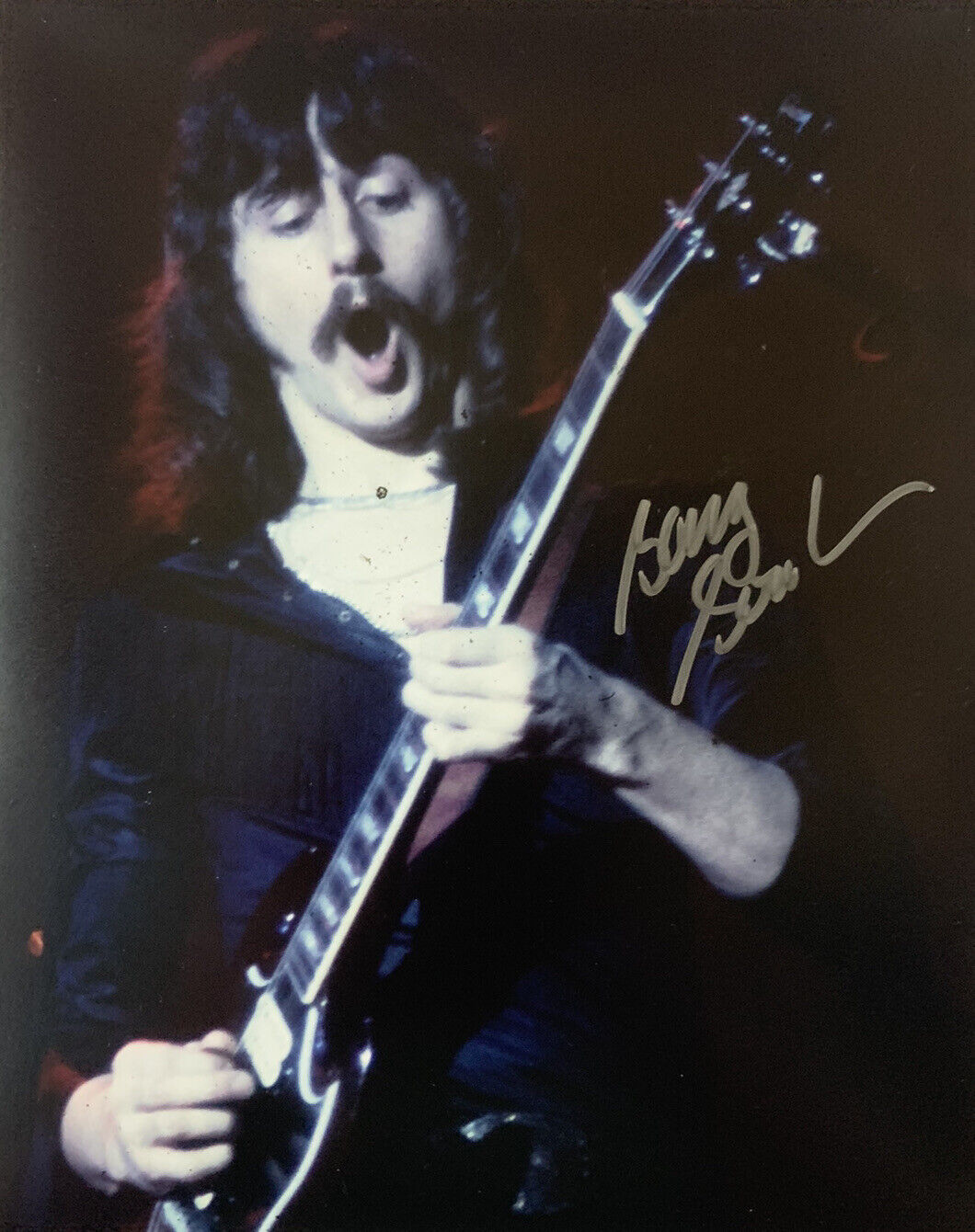 BARRY GOUDREAU HAND SIGNED 8x10 Photo Poster painting BOSTON ORIGINAL GUITARIST AUTOGRAPH COA