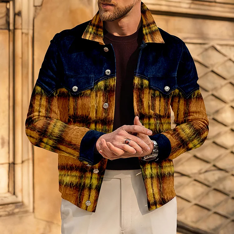 LONG SLEEVE VINTAGE PRINT JACKET