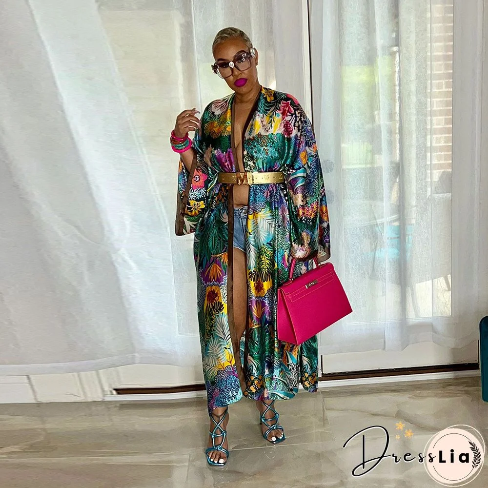 Loose Casual Cover Up Shirts Long Sleeve Cardigan