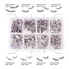 Angel Wing Charm Spacer Beads 8 Styles for Jewelry Making Antique Silver (160PCS)